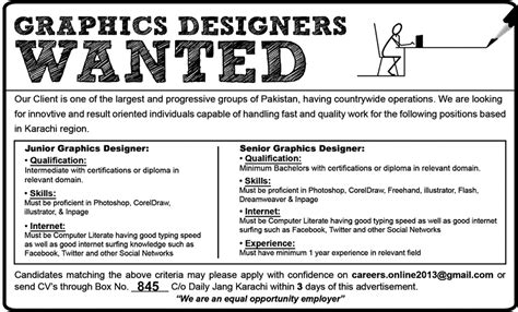 graphics designer jobs in karachi